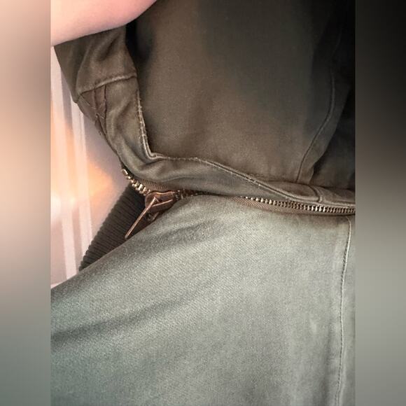 Lucky Brand army green bomber jacket Size Large - Picture 7 of 10